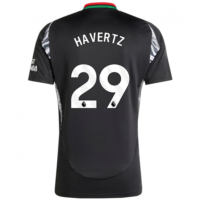 Kandiny Niño Camiseta Kai Havertz #29 Negro 2ª Equipación 2024/25 La Camisa Chile