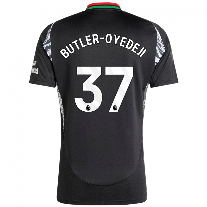 Kandiny Niño Camiseta Nathan Butler-Oyedeji #37 Negro 2ª Equipación 2024/25 La Camisa Chile