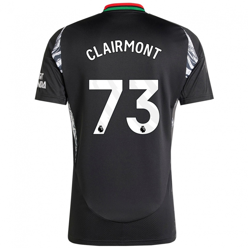 Kandiny Niño Camiseta Reece Clairmont #73 Negro 2ª Equipación 2024/25 La Camisa Chile