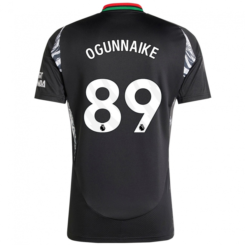 Kandiny Niño Camiseta Josh Ogunnaike #89 Negro 2ª Equipación 2024/25 La Camisa Chile