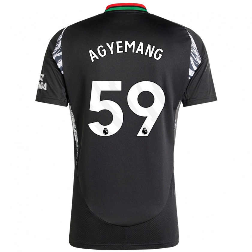 Kandiny Niño Camiseta Michelle Agyemang #59 Negro 2ª Equipación 2024/25 La Camisa Chile