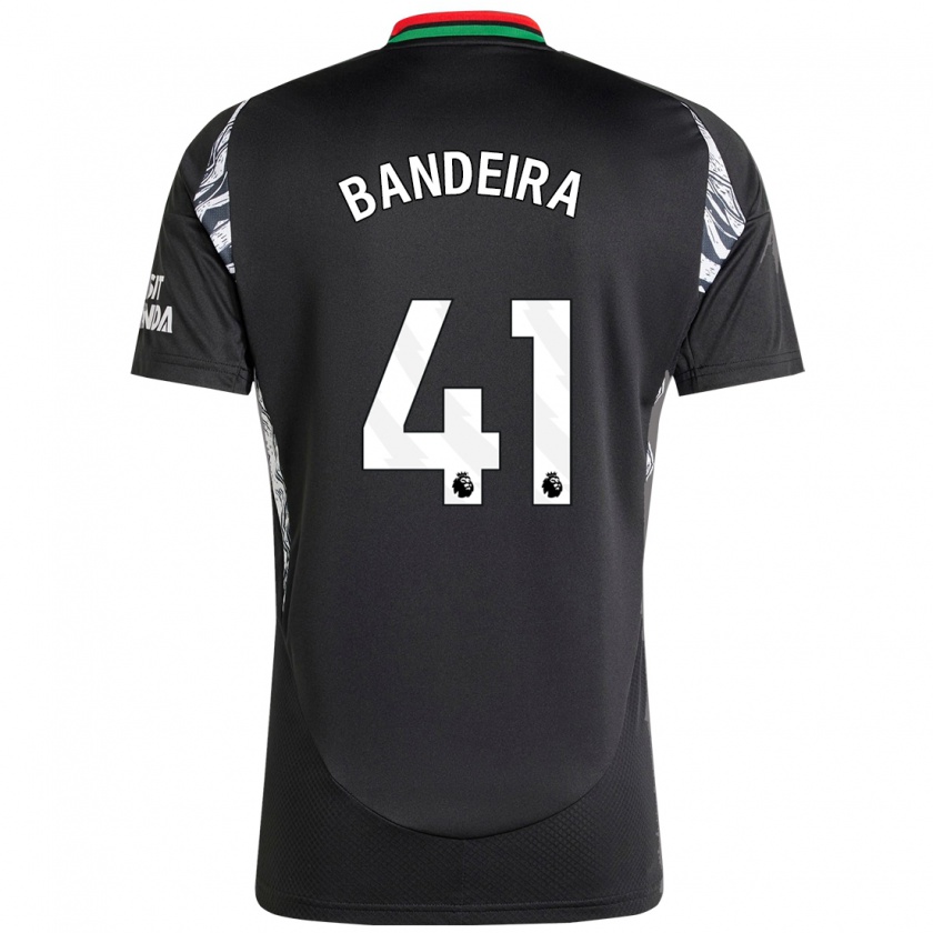 Kandiny Niño Camiseta Mauro Bandeira #41 Negro 2ª Equipación 2024/25 La Camisa Chile