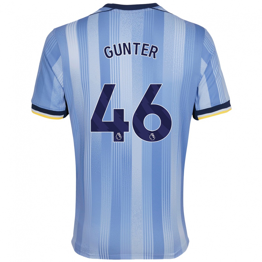 Kandiny Niño Camiseta Luca Gunter #46 Azul Claro 2ª Equipación 2024/25 La Camisa Chile