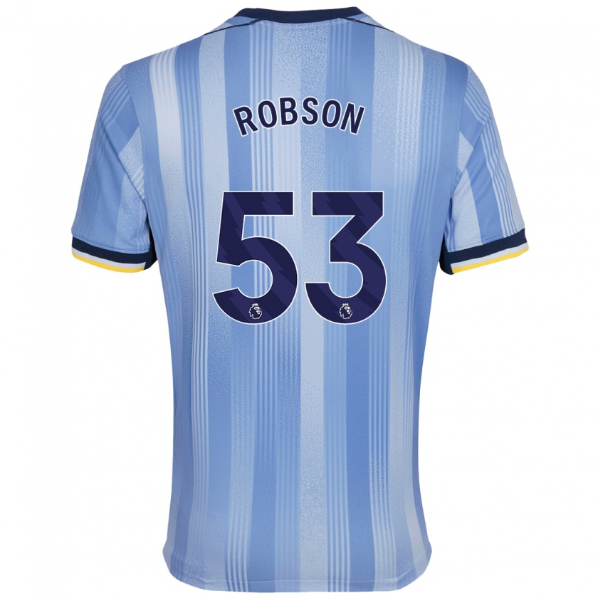 Kandiny Niño Camiseta Max Robson #53 Azul Claro 2ª Equipación 2024/25 La Camisa Chile