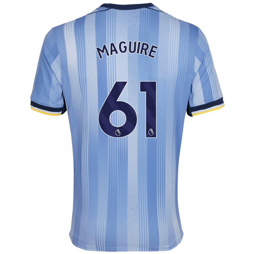 Kandiny Niño Camiseta Aaron Maguire #61 Azul Claro 2ª Equipación 2024/25 La Camisa Chile