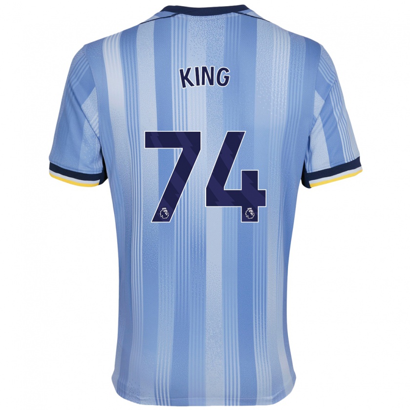 Kandiny Niño Camiseta Maeson King #74 Azul Claro 2ª Equipación 2024/25 La Camisa Chile