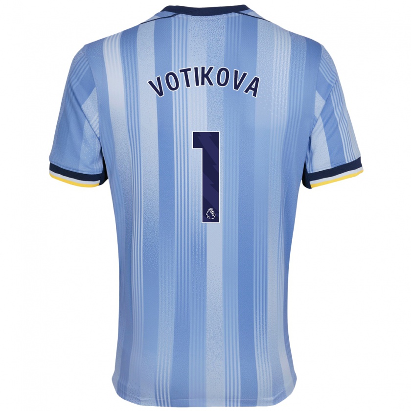 Kandiny Niño Camiseta Barbora Votíková #1 Azul Claro 2ª Equipación 2024/25 La Camisa Chile