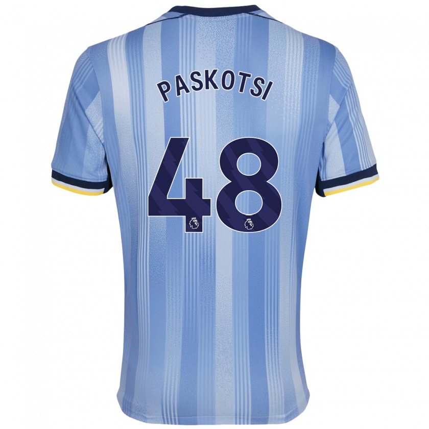 Kandiny Niño Camiseta Maksim Paskotsi #48 Azul Claro 2ª Equipación 2024/25 La Camisa Chile