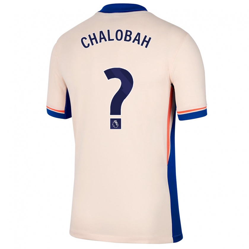 Kandiny Niño Camiseta Trevoh Chalobah #0 Beige Claro 2ª Equipación 2024/25 La Camisa Chile