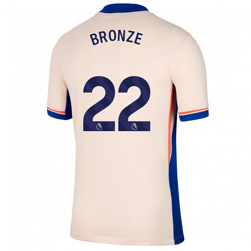 Kandiny Niño Camiseta Lucy Bronze #22 Beige Claro 2ª Equipación 2024/25 La Camisa Chile