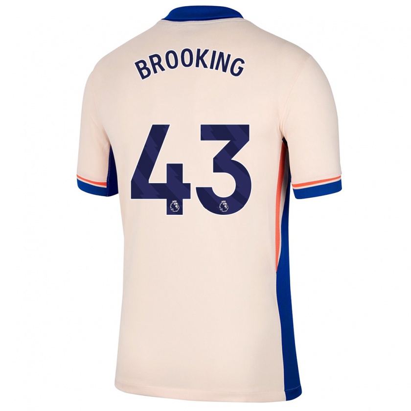 Kandiny Niño Camiseta Josh Brooking #43 Beige Claro 2ª Equipación 2024/25 La Camisa Chile