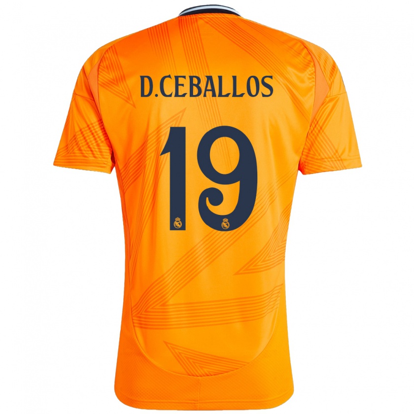 Kandiny Niño Camiseta Dani Ceballos #19 Naranja 2ª Equipación 2024/25 La Camisa Chile