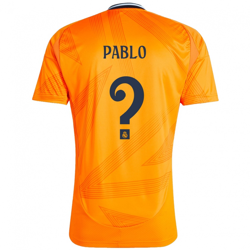 Kandiny Niño Camiseta Pablo Ramón #0 Naranja 2ª Equipación 2024/25 La Camisa Chile