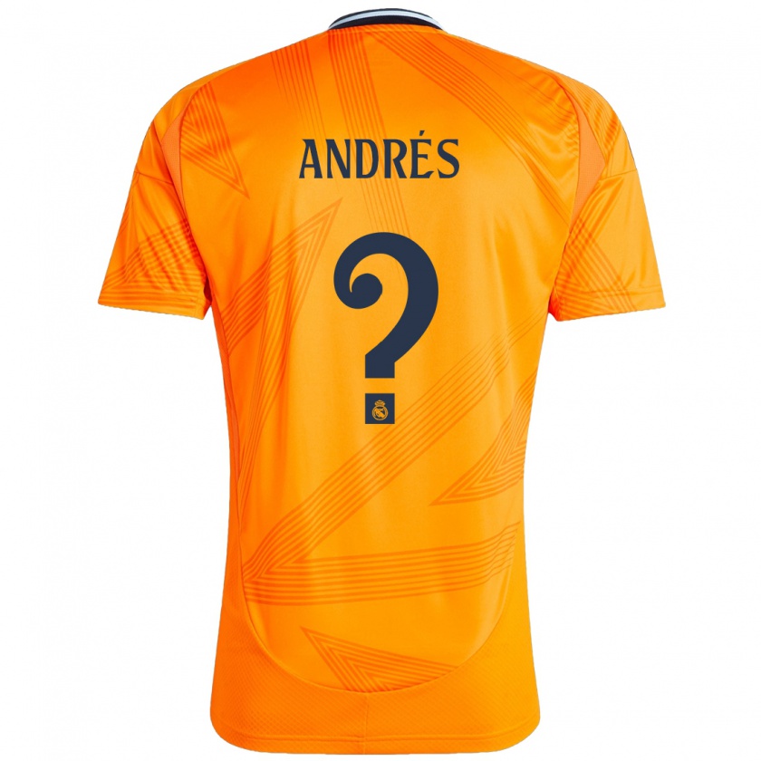 Kandiny Niño Camiseta Chema Andrés #0 Naranja 2ª Equipación 2024/25 La Camisa Chile