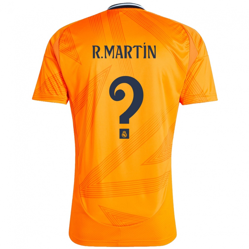 Kandiny Niño Camiseta Roberto Martín #0 Naranja 2ª Equipación 2024/25 La Camisa Chile