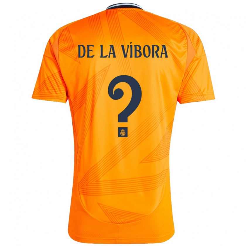 Kandiny Niño Camiseta David De La Víbora #0 Naranja 2ª Equipación 2024/25 La Camisa Chile