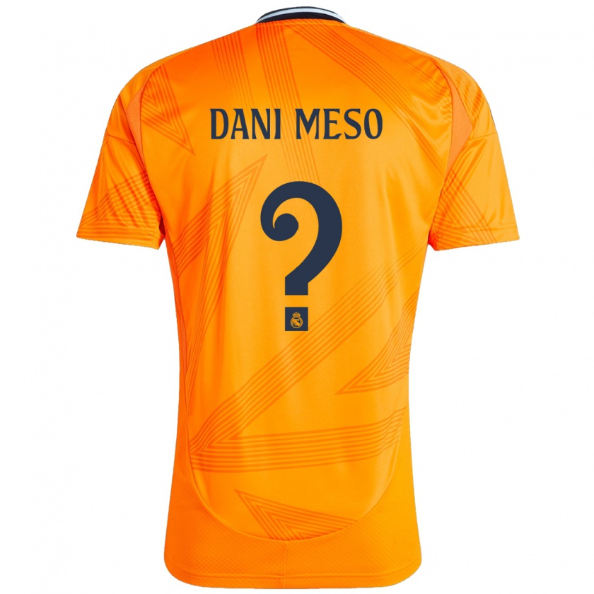 Kandiny Niño Camiseta Dani Meso #0 Naranja 2ª Equipación 2024/25 La Camisa Chile