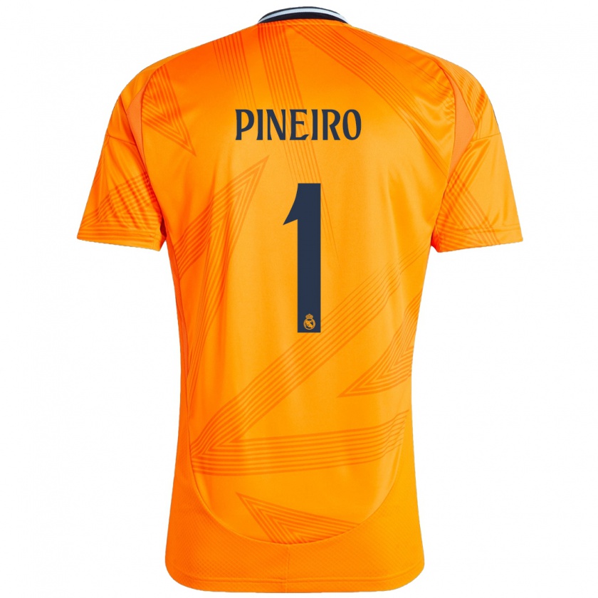 Kandiny Niño Camiseta Diego Piñeiro #1 Naranja 2ª Equipación 2024/25 La Camisa Chile