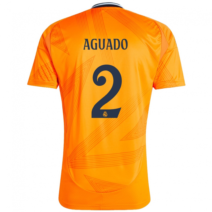 Kandiny Niño Camiseta Lorenzo Aguado #2 Naranja 2ª Equipación 2024/25 La Camisa Chile