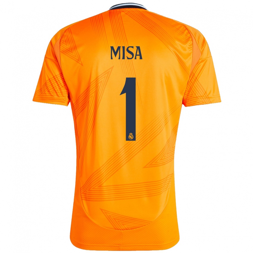 Kandiny Niño Camiseta Misa Rodríguez #1 Naranja 2ª Equipación 2024/25 La Camisa Chile