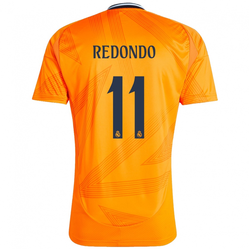 Kandiny Niño Camiseta Alba Redondo #11 Naranja 2ª Equipación 2024/25 La Camisa Chile