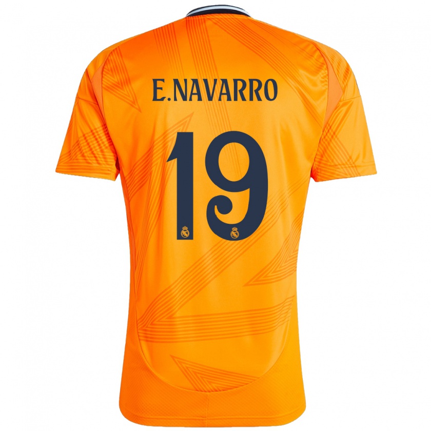 Kandiny Niño Camiseta Eva Navarro #19 Naranja 2ª Equipación 2024/25 La Camisa Chile