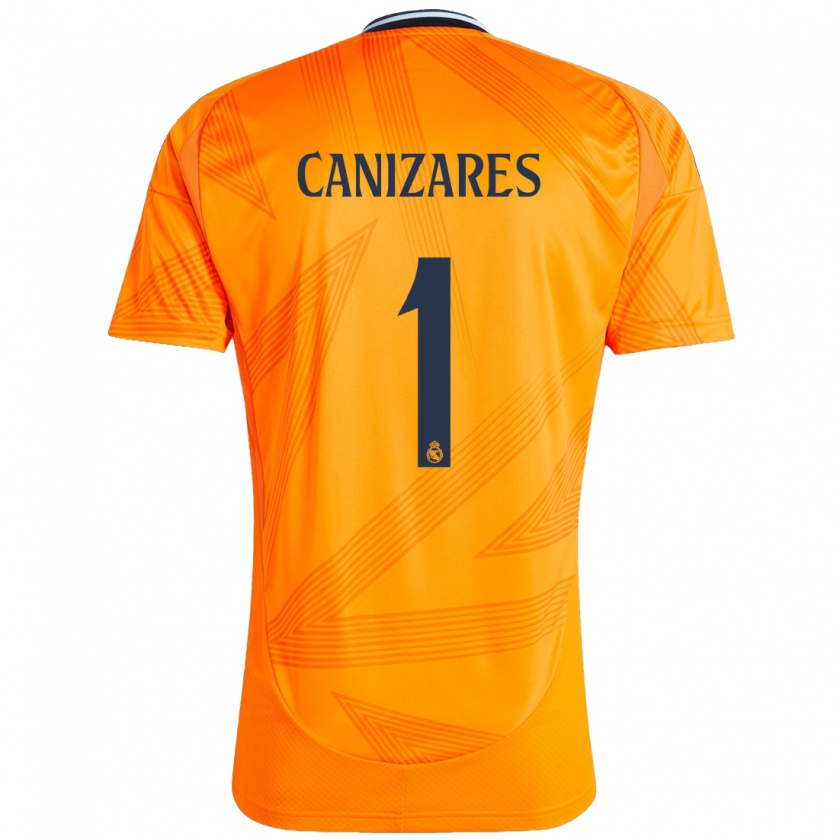 Kandiny Niño Camiseta Lucas Cañizares #1 Naranja 2ª Equipación 2024/25 La Camisa Chile