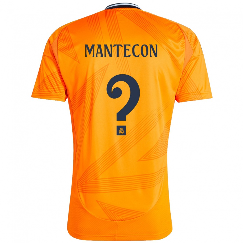 Kandiny Niño Camiseta Hugo Mantecón #0 Naranja 2ª Equipación 2024/25 La Camisa Chile