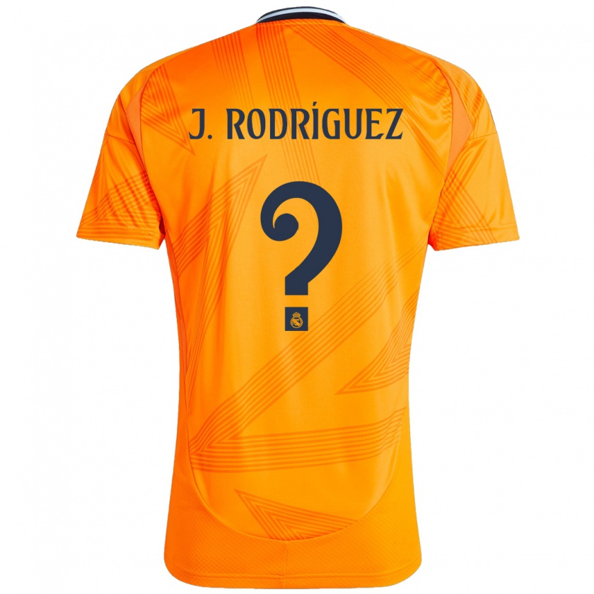 Kandiny Niño Camiseta Juan Rodríguez #0 Naranja 2ª Equipación 2024/25 La Camisa Chile