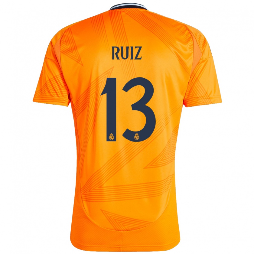 Kandiny Niño Camiseta Guillermo Ruiz #13 Naranja 2ª Equipación 2024/25 La Camisa Chile