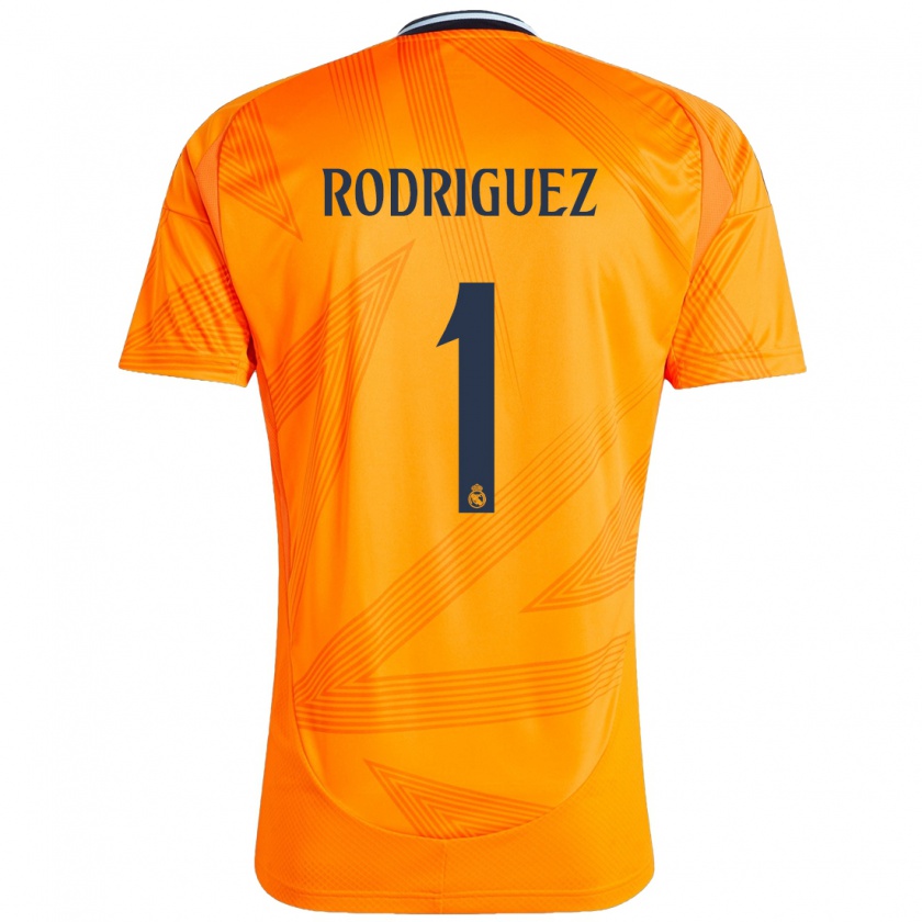 Kandiny Niño Camiseta Misa Rodriguez #1 Naranja 2ª Equipación 2024/25 La Camisa Chile