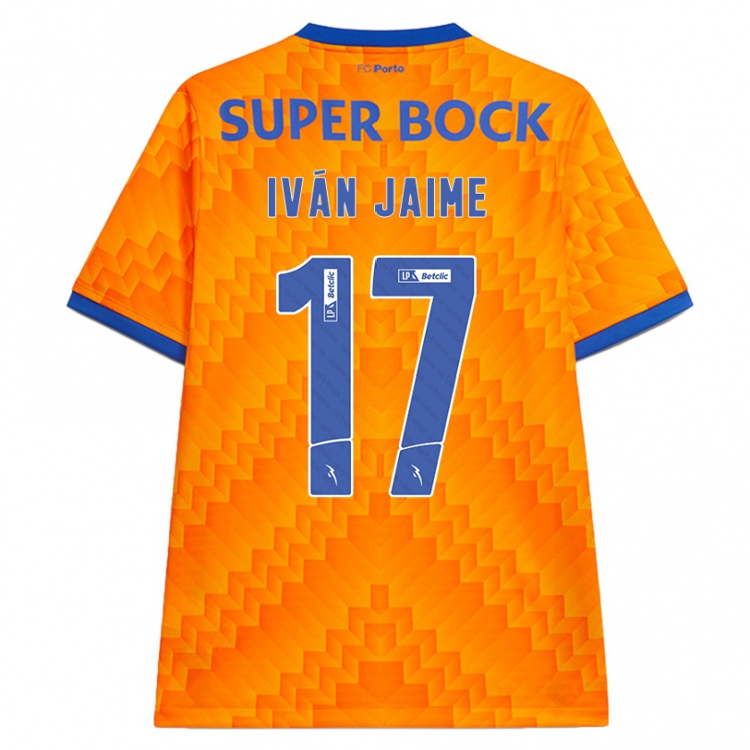 Kandiny Niño Camiseta Iván Jaime #17 Naranja 2ª Equipación 2024/25 La Camisa Chile