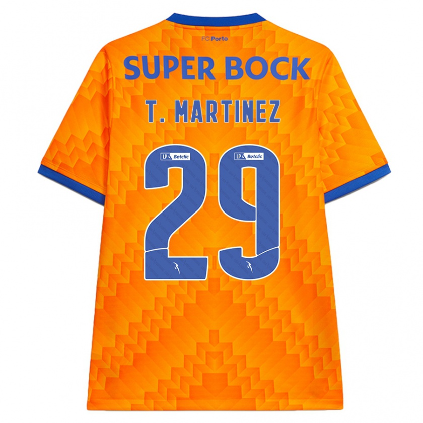 Kandiny Niño Camiseta Toni Martínez #29 Naranja 2ª Equipación 2024/25 La Camisa Chile