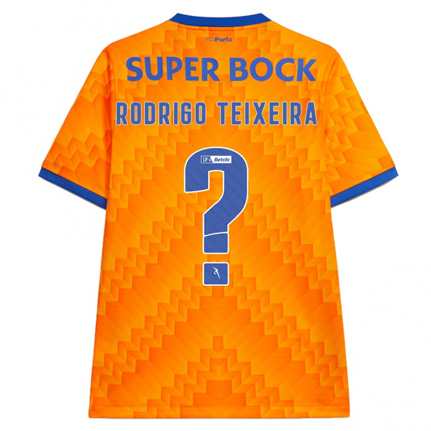 Kandiny Niño Camiseta Rodrigo Teixeira #0 Naranja 2ª Equipación 2024/25 La Camisa Chile