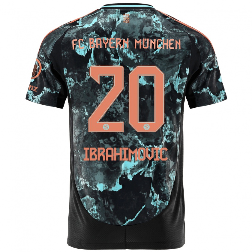 Kandiny Niño Camiseta Arijon Ibrahimovic #20 Negro 2ª Equipación 2024/25 La Camisa Chile