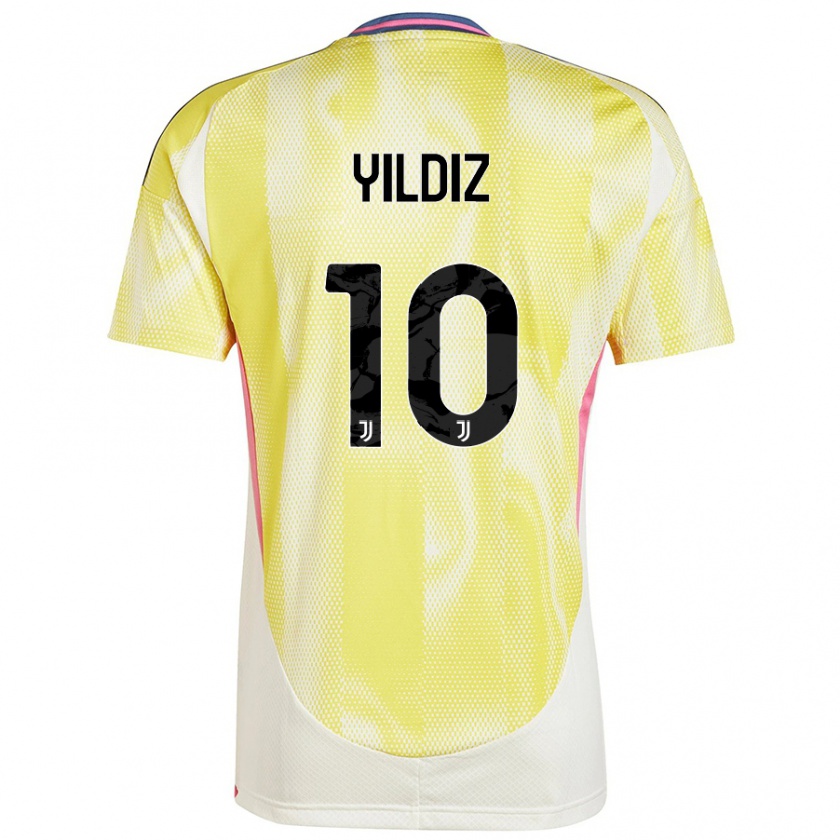 Kandiny Niño Camiseta Kenan Yıldız #10 Amarillo Solar 2ª Equipación 2024/25 La Camisa Chile