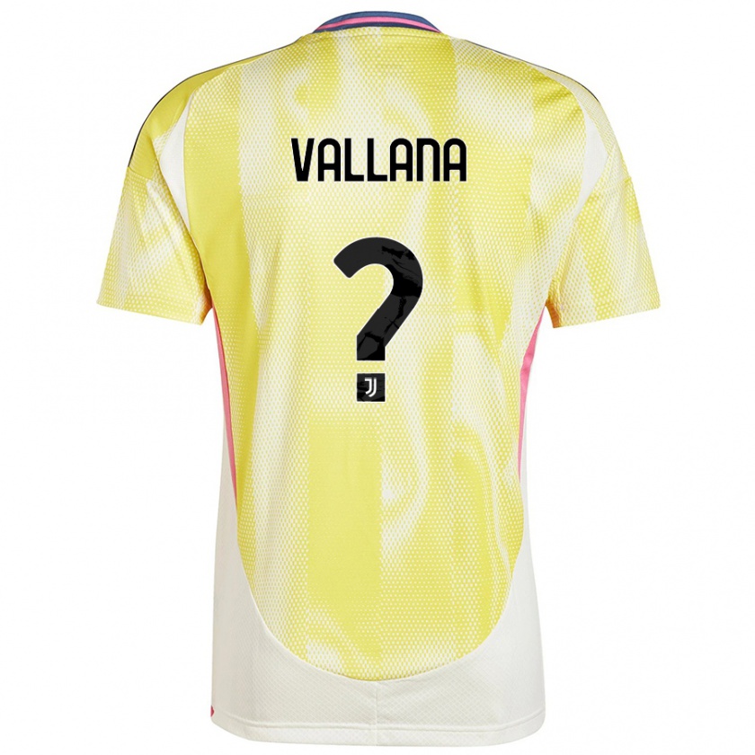 Kandiny Niño Camiseta Edoardo Vallana #0 Amarillo Solar 2ª Equipación 2024/25 La Camisa Chile