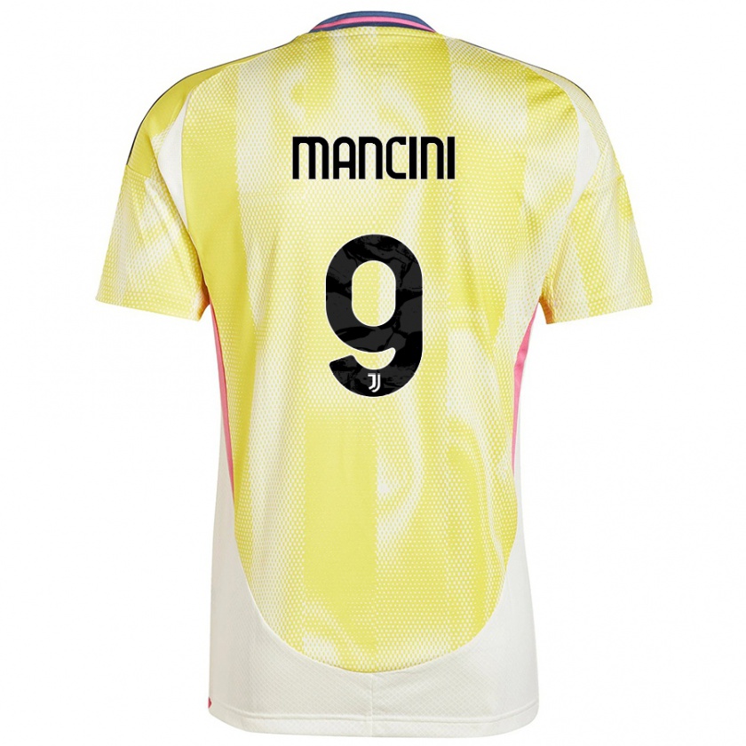 Kandiny Niño Camiseta Tommaso Mancini #9 Amarillo Solar 2ª Equipación 2024/25 La Camisa Chile