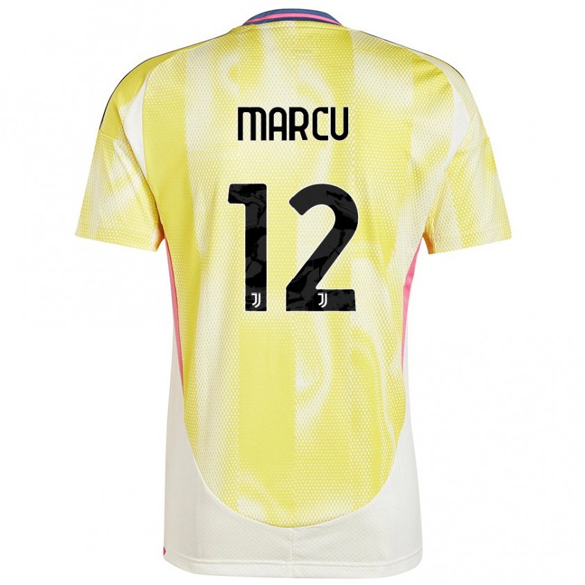 Kandiny Niño Camiseta Alessio Marcu #12 Amarillo Solar 2ª Equipación 2024/25 La Camisa Chile