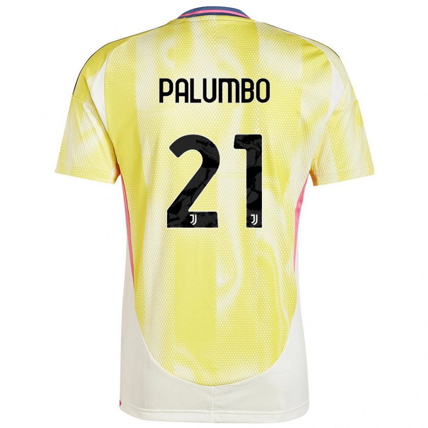 Kandiny Niño Camiseta Martin Palumbo #21 Amarillo Solar 2ª Equipación 2024/25 La Camisa Chile