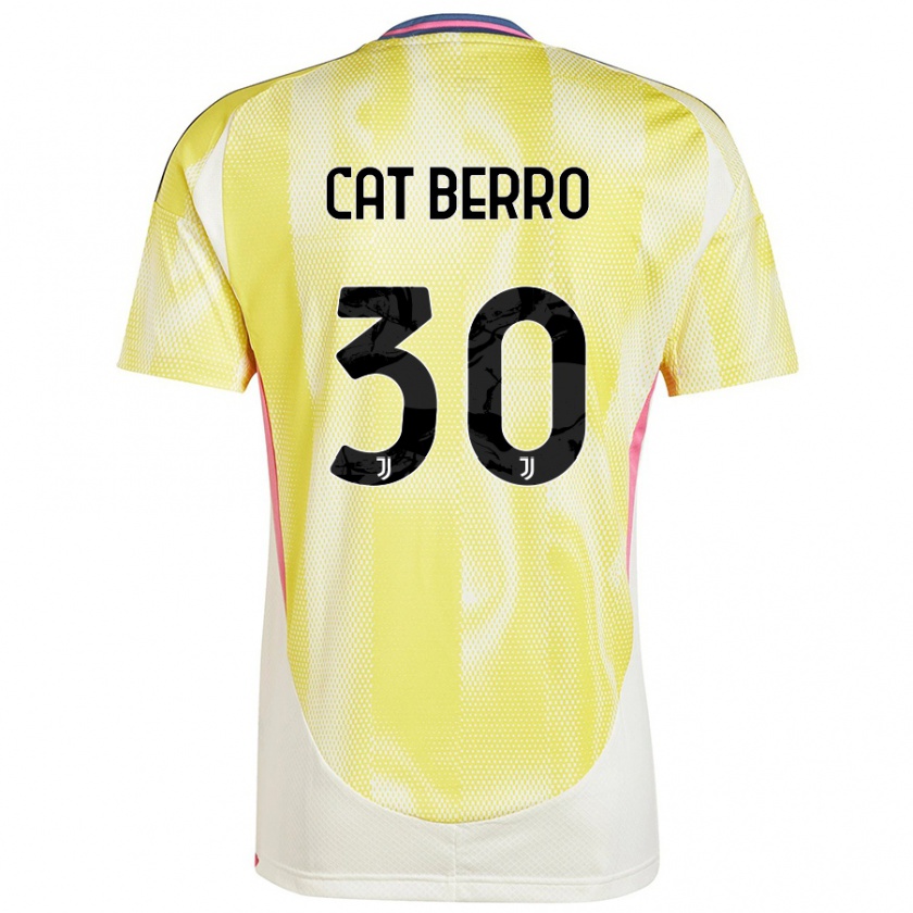 Kandiny Niño Camiseta Simone Cat Berro #30 Amarillo Solar 2ª Equipación 2024/25 La Camisa Chile