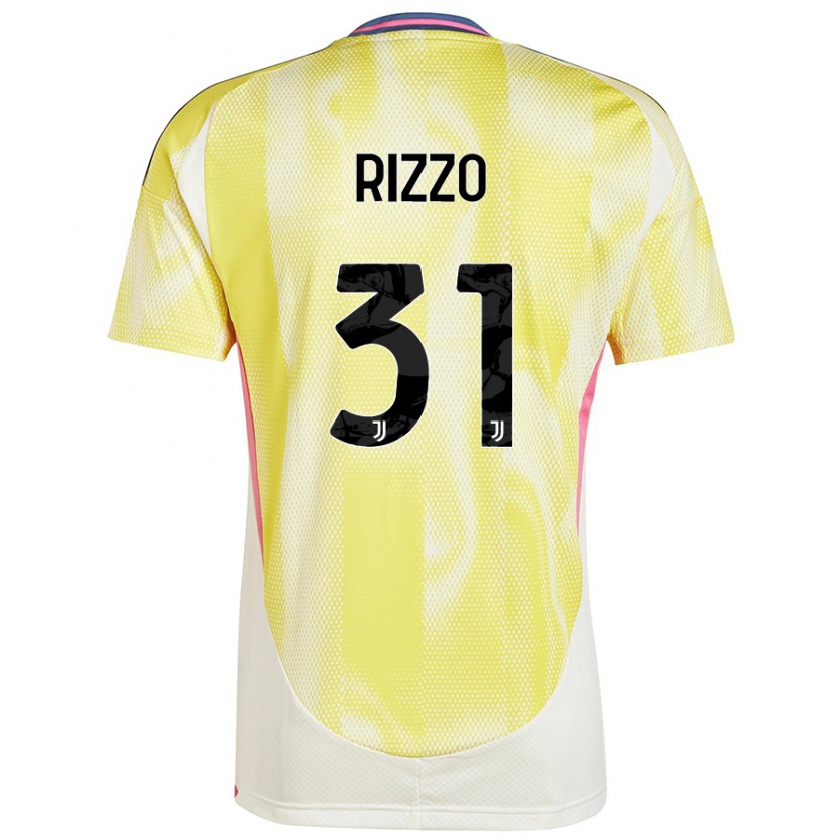 Kandiny Niño Camiseta Niccolò Rizzo #31 Amarillo Solar 2ª Equipación 2024/25 La Camisa Chile