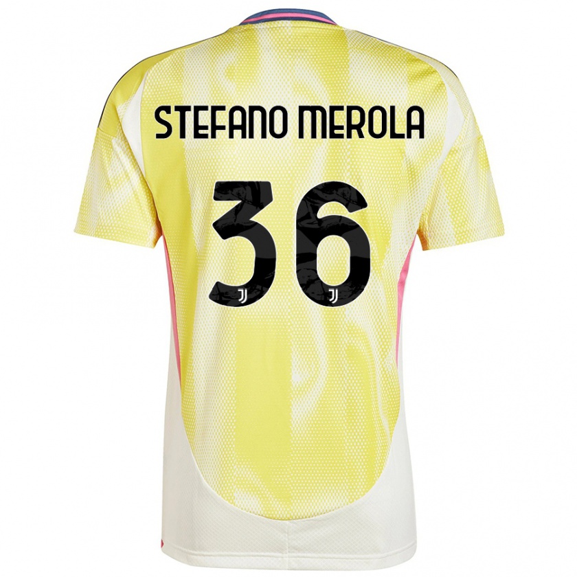 Kandiny Niño Camiseta Antonio Stefano Merola #36 Amarillo Solar 2ª Equipación 2024/25 La Camisa Chile