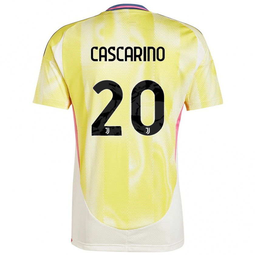 Kandiny Niño Camiseta Estelle Cascarino #20 Amarillo Solar 2ª Equipación 2024/25 La Camisa Chile