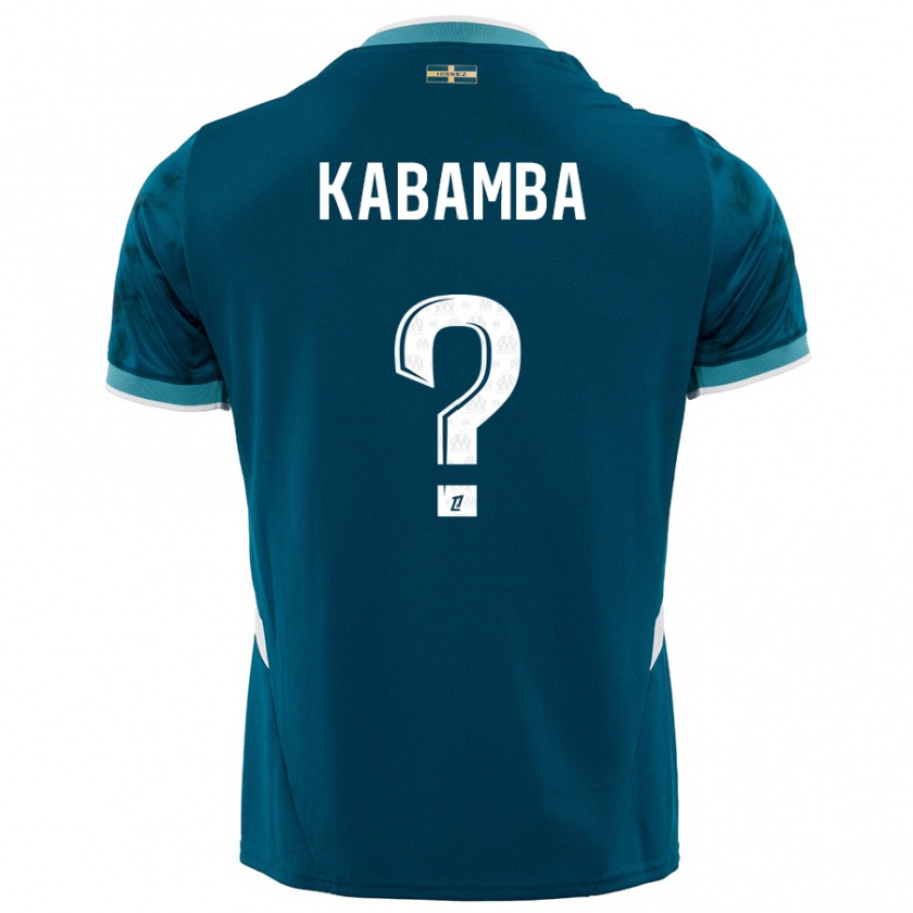 Kandiny Niño Camiseta Alexis Kabamba #0 Azul Turquesa 2ª Equipación 2024/25 La Camisa Chile