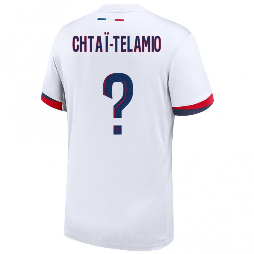 Kandiny Niño Camiseta Zayon Chtaï-Telamio #0 Blanco Azul Rojo 2ª Equipación 2024/25 La Camisa Chile