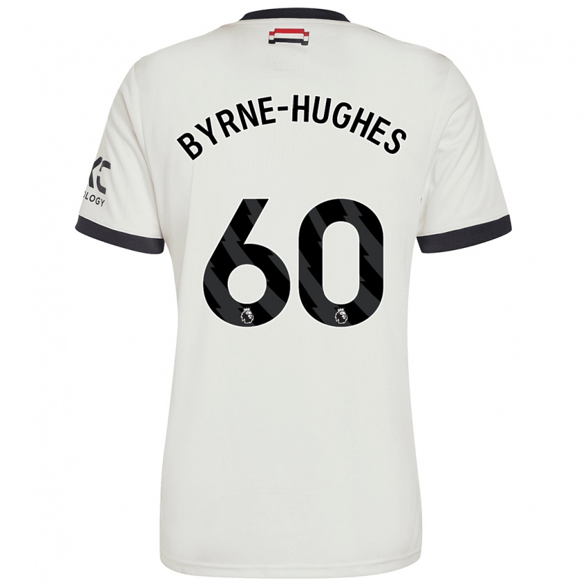 Kandiny Niño Camiseta Cameron Byrne-Hughes #60 Blanquecino Equipación Tercera 2024/25 La Camisa Chile