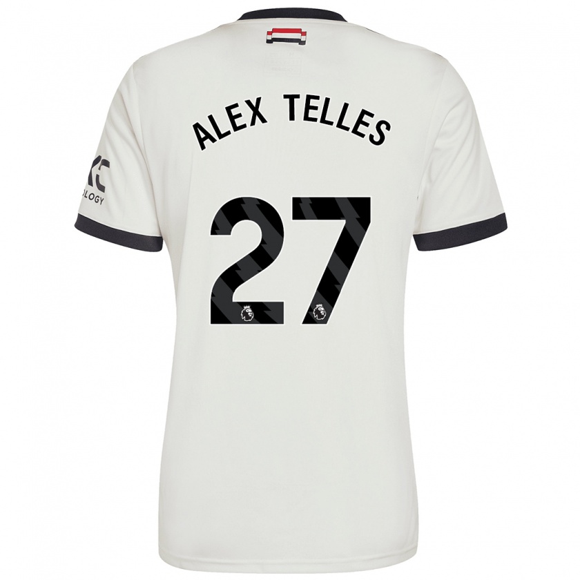 Kandiny Niño Camiseta Alex Nicolao Telles #27 Blanquecino Equipación Tercera 2024/25 La Camisa Chile