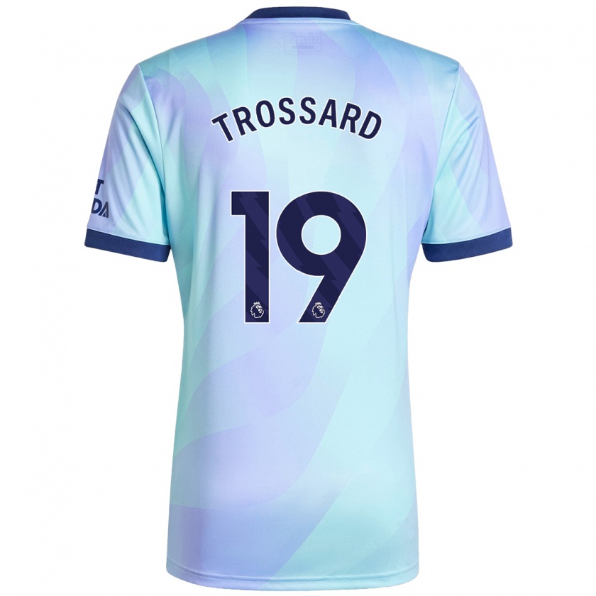 Kandiny Niño Camiseta Leandro Trossard #19 Agua Equipación Tercera 2024/25 La Camisa Chile