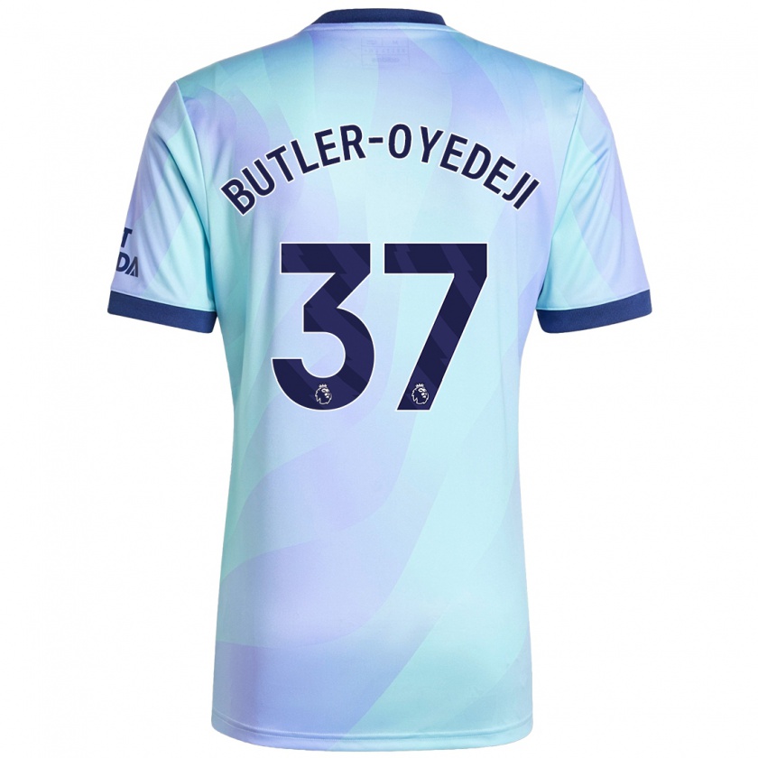 Kandiny Niño Camiseta Nathan Butler-Oyedeji #37 Agua Equipación Tercera 2024/25 La Camisa Chile